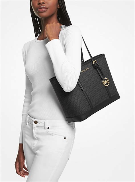 michael kors jet set top zip tote|Michael Kors jet set duffle.